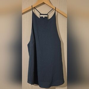 Blue A-Line Tank Top